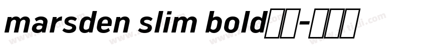 marsden slim bold字体字体转换
